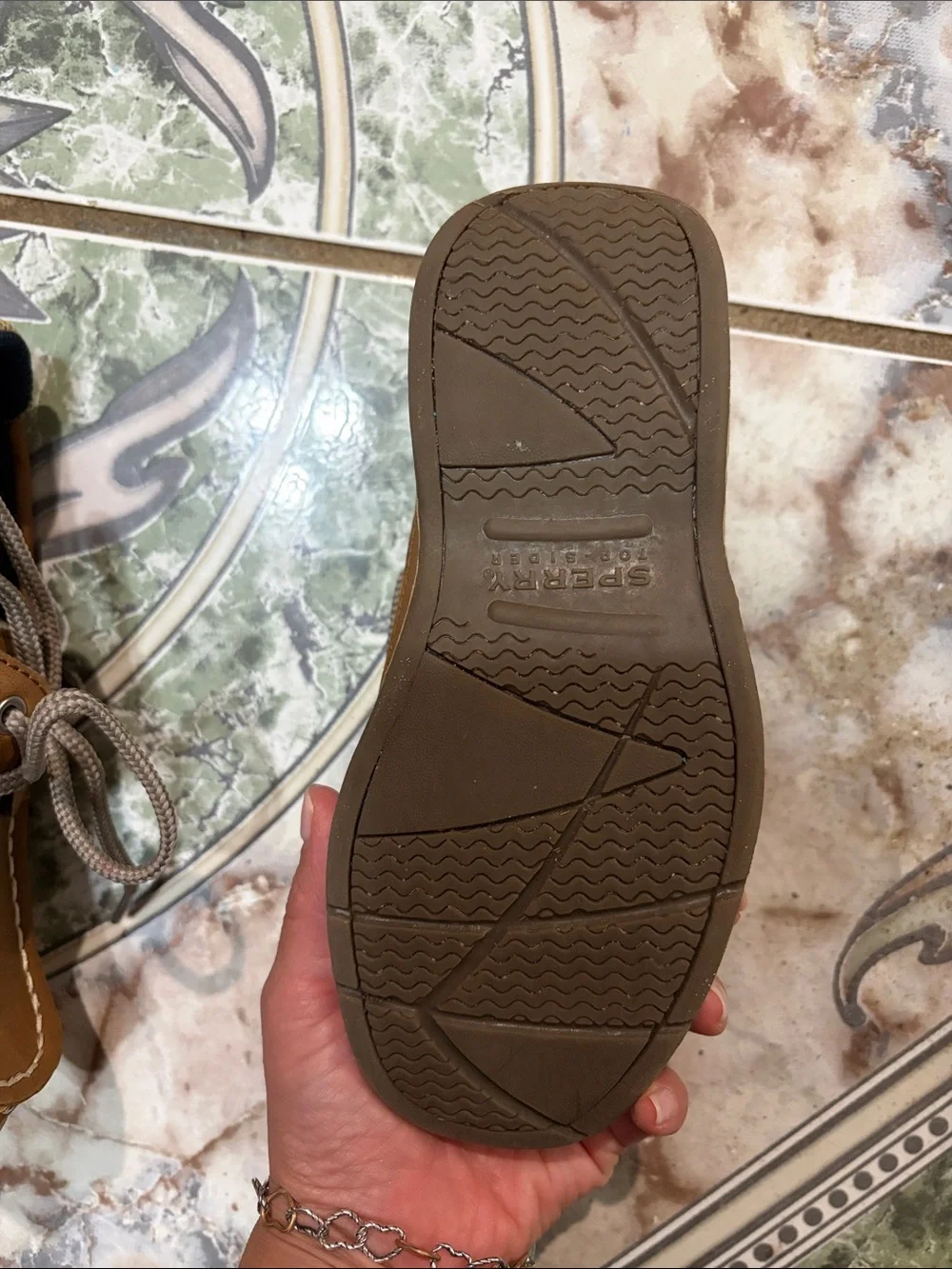 Sperry Kids Tan Moccasin Boat Shoes